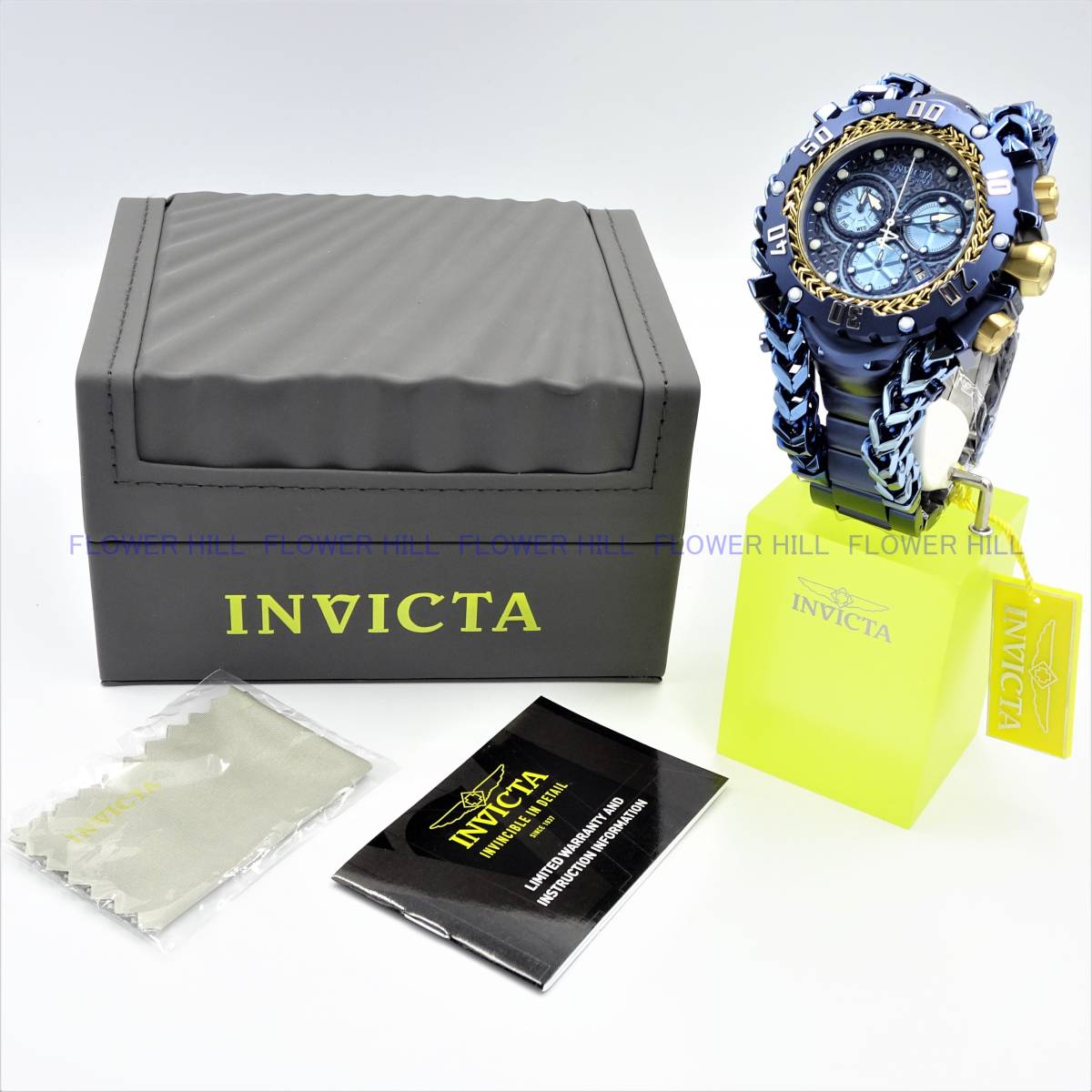 【新品・送料無料】インビクタ INVICTA 高級 腕時計 GLADIATOR グラディエーター 36964 クォーツ スイスムーブメント クロノグラフ ブルー_画像10