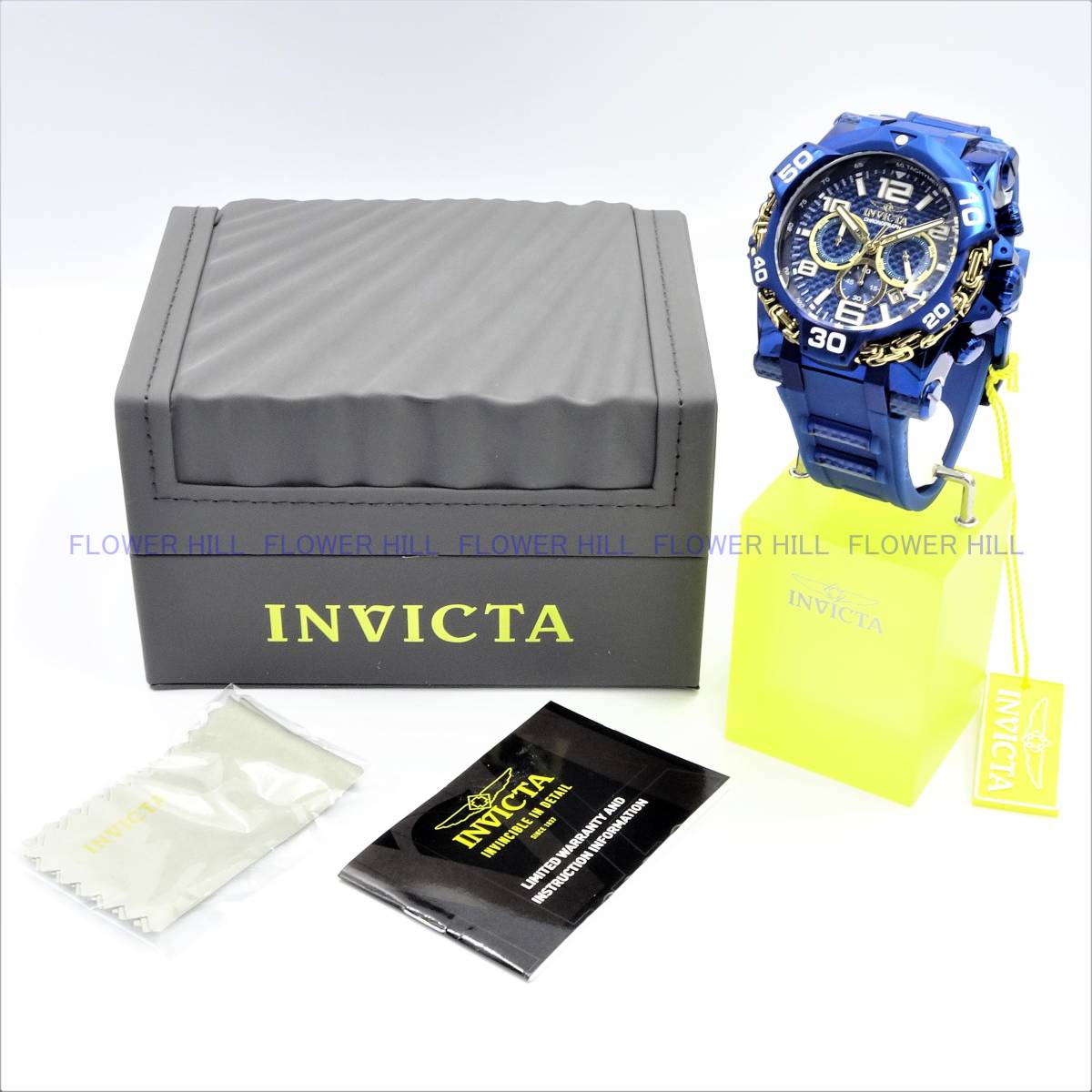 【新品・送料無料】インビクタ INVICTA 腕時計 エスワンラリー S1 RALLY 38780 クォーツ クロノグラフ カレンダー シリコン ブルーバンド