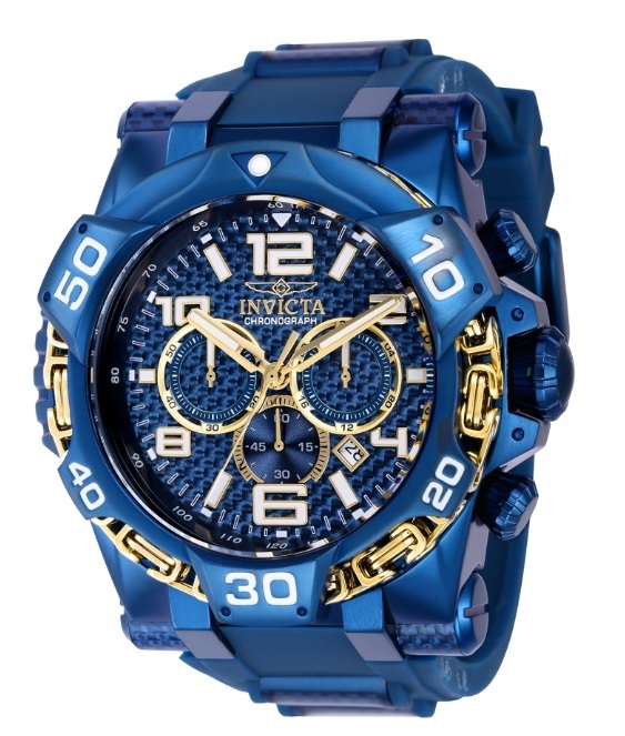 【新品・送料無料】インビクタ INVICTA 腕時計 エスワンラリー S1 RALLY 38780 クォーツ クロノグラフ カレンダー シリコン ブルーバンド