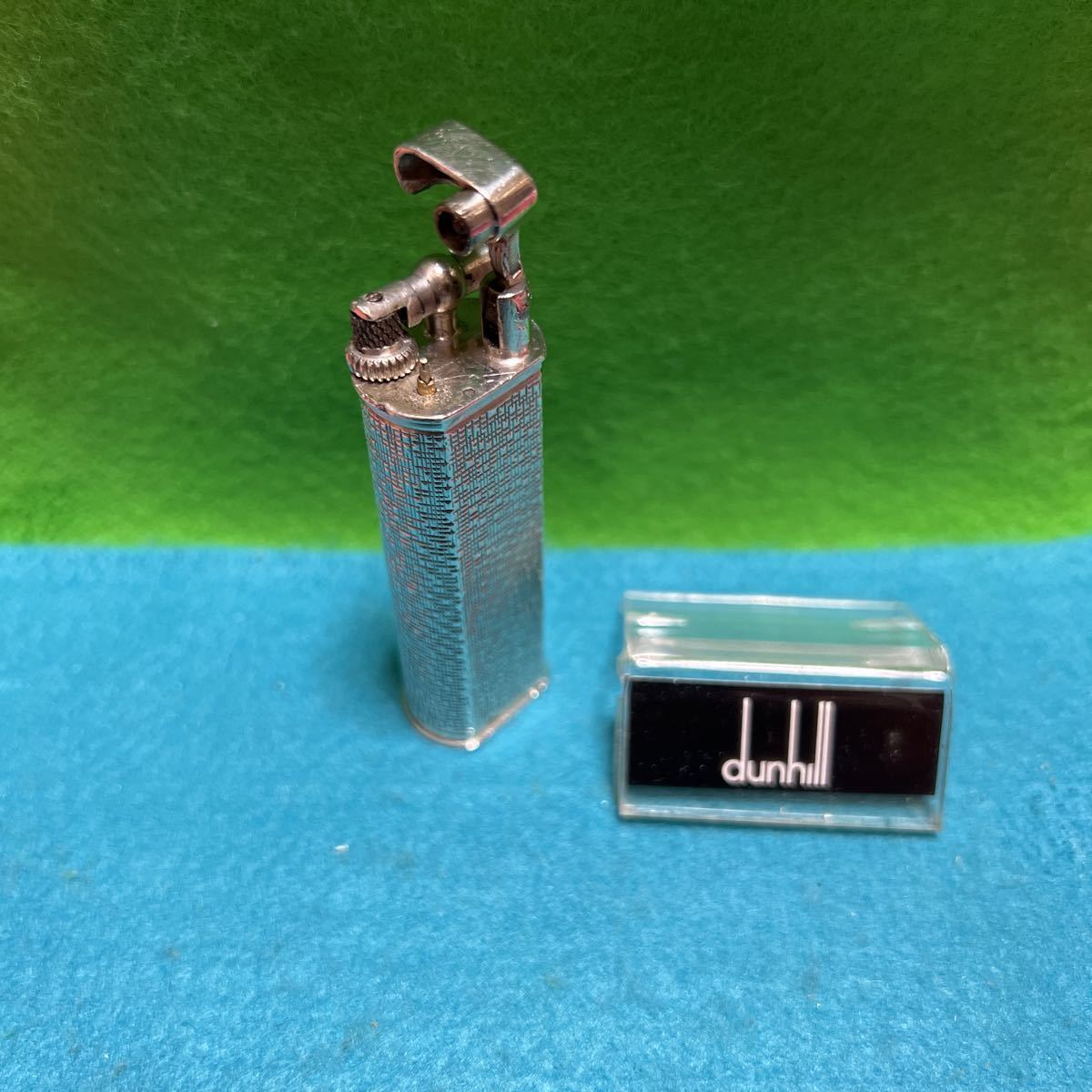 ダンヒルライター/D1305/美品/オーバーホール/シルバー/銀