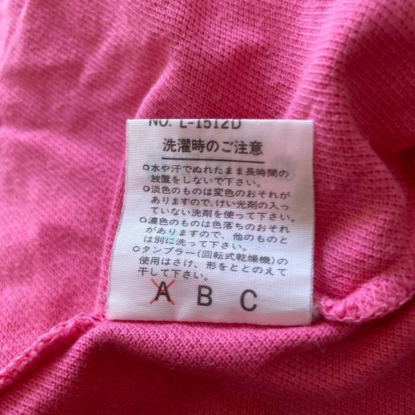 vintage◆ラコステ CHEMISE◆LACOSTE/ラコステ ノースリーブポロシャツ ピンク レディース 40 ON3404_画像9