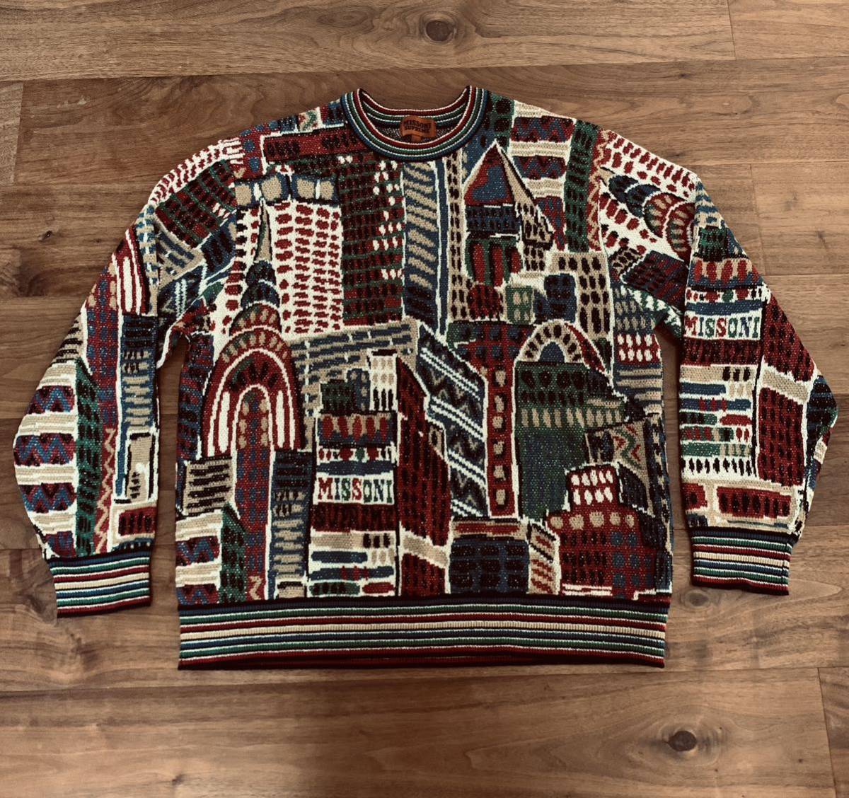 Supreme×Missoni シュプリーム×ミッソーニ　総柄セーター　coogi