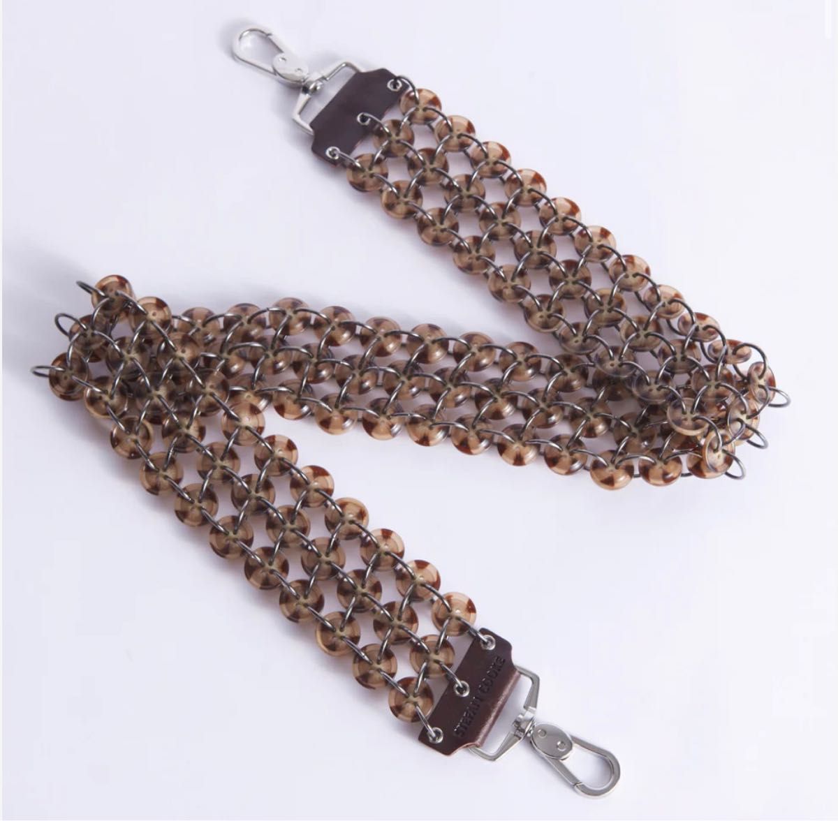 stefancooke ボタンストラップ brown | opts-ng.com