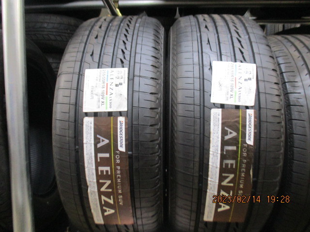 ブリヂストン アレンザ LX100 255/55R18 109V XL2本 カイエン