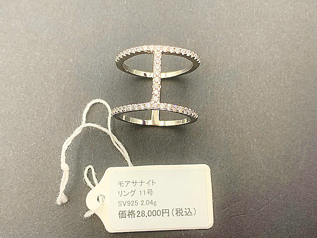 全ての 新品 モアッサナイト リング 0.5ct I VVS1 人工ダイヤモンド 鑑定済 サイズ11号 船便送料無料 ダイヤモンド