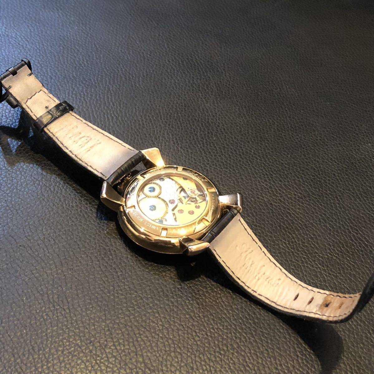 GAGA MILANO ガガミラノ マニュアーレ 48mm チェス盤 ゴールド GAGA MILANO ガガミラノ マニュアーレ 48mm チェス盤 ゴールド