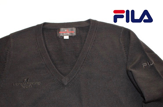 ★F1 Honda Racing Team Crew wool sweater for travel・FILA・M_★人気の高いFILA特製セーター