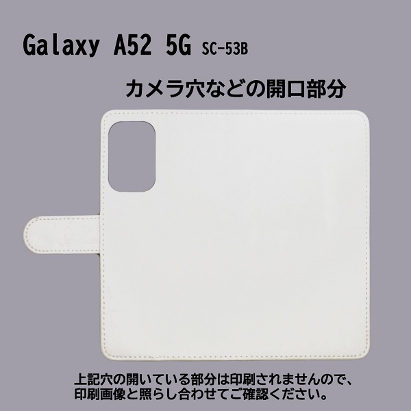 Galaxy A52 5G SC-53B　スマホケース 手帳型 プリントケース ブレイクダンス スポーツ モノトーン 棒人間_画像3