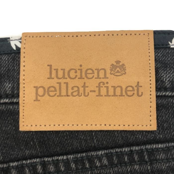 【新品同様】【美品】ルシアンペラフィネ lucien pellat finet ウォッシュドブラックデニムパンツ ジーンズ サイズ26 ブラック