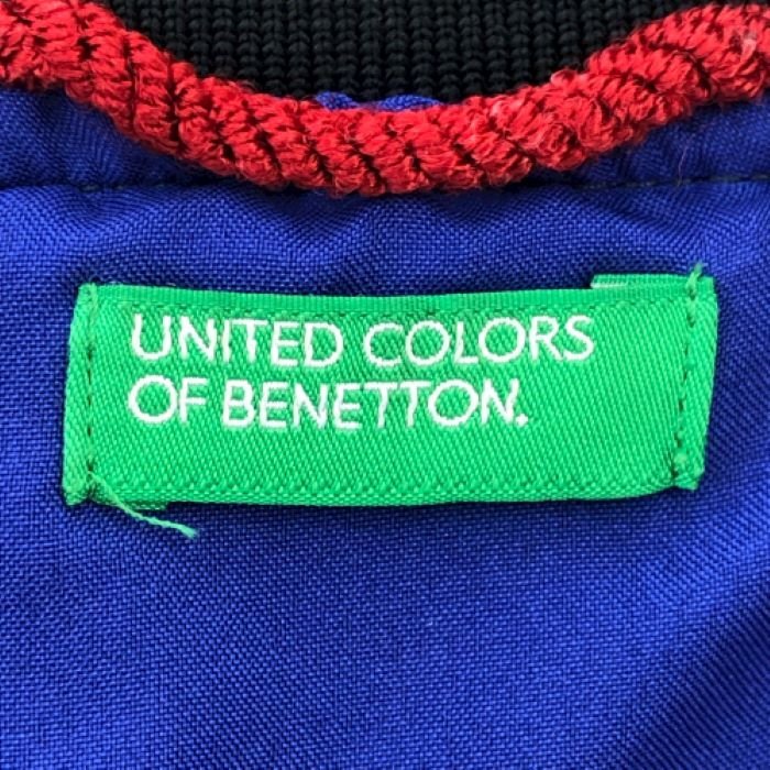 ベネトン BENETTON フルジップブルゾン ジャケット サイズ44 S相当 ブルー_画像3