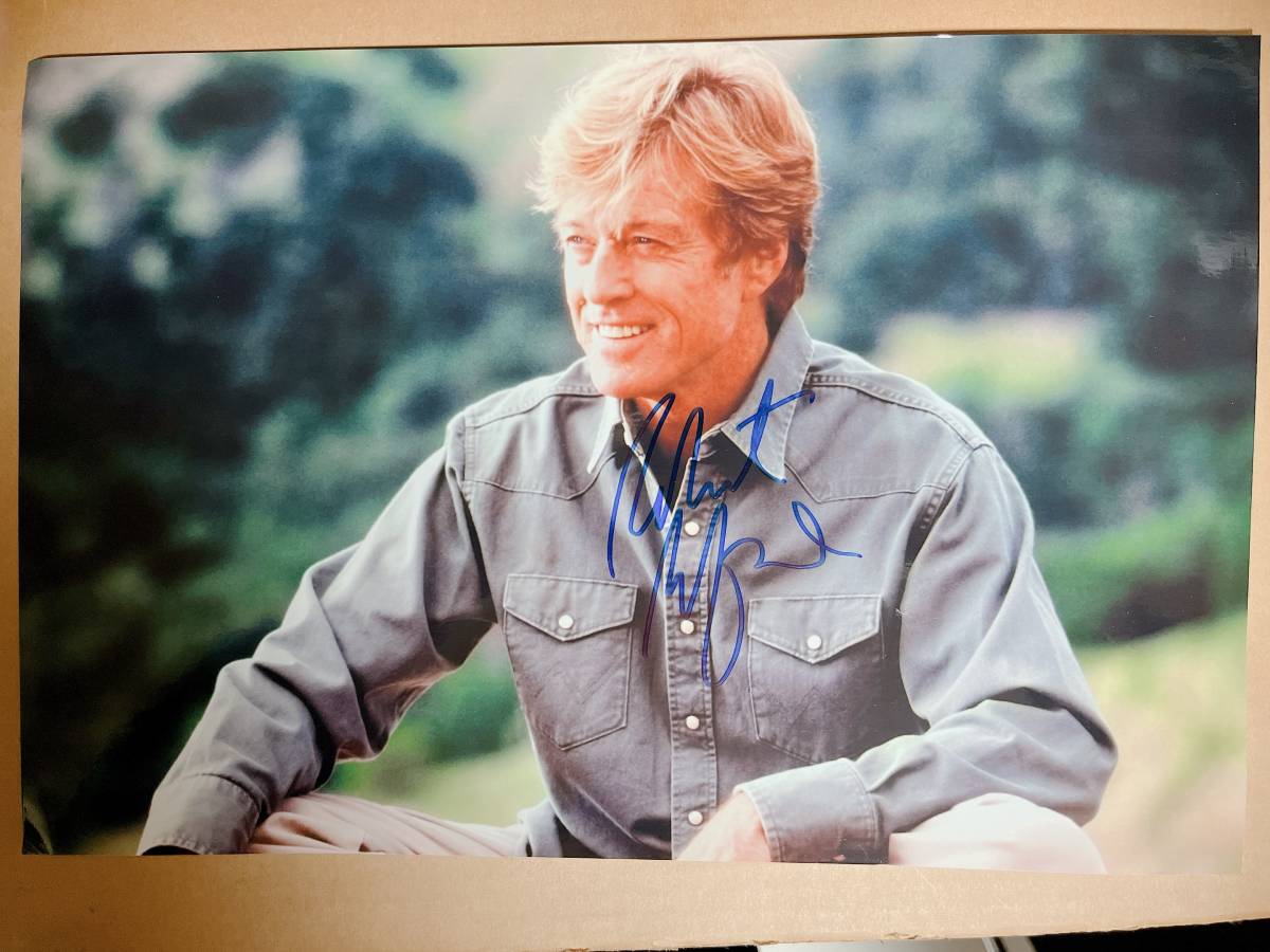 * Robert * red Ford original with autograph large size photograph 