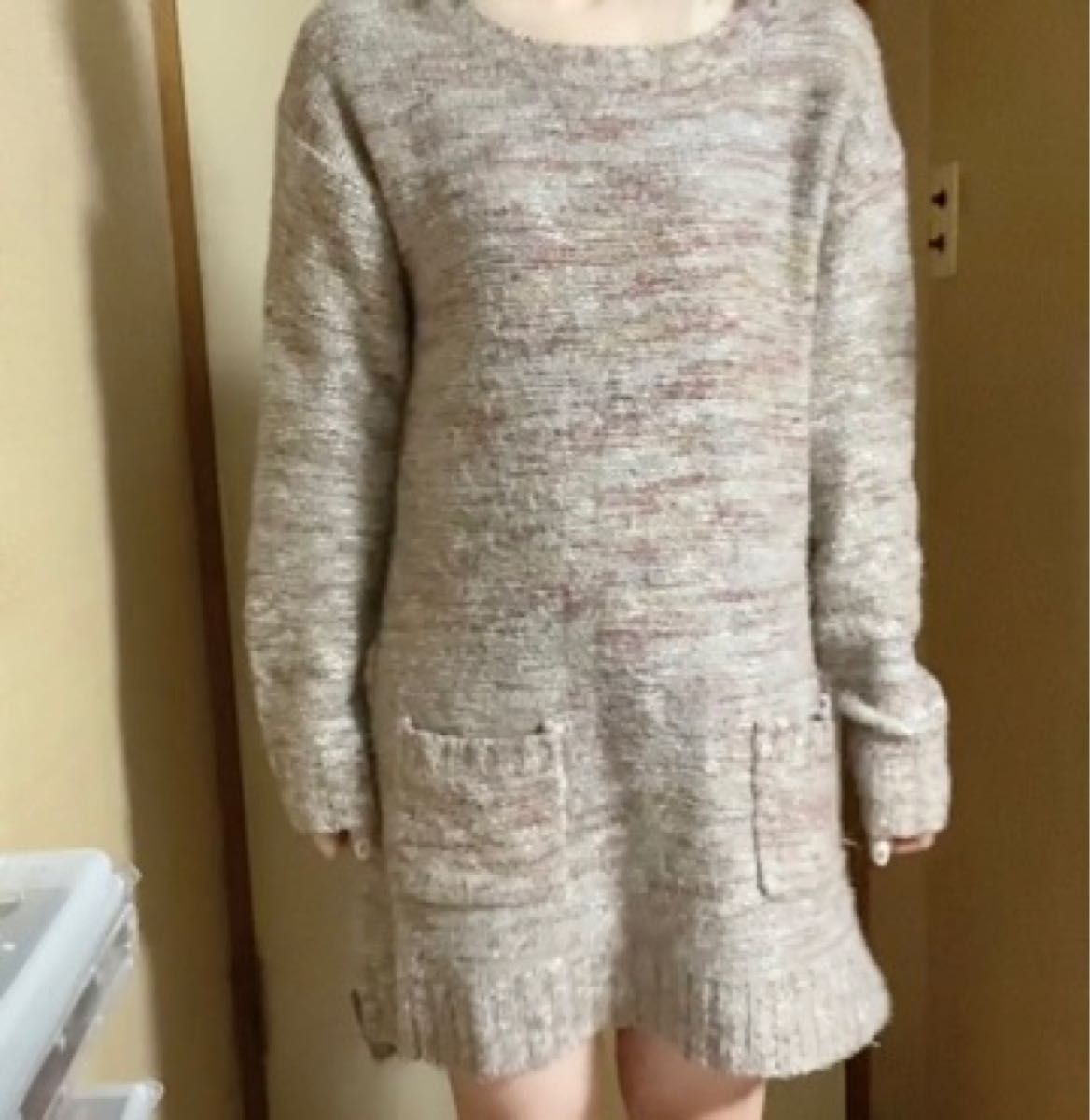 美品】トッカ 花柄刺繍カシュクールワンピース ウエストリボン