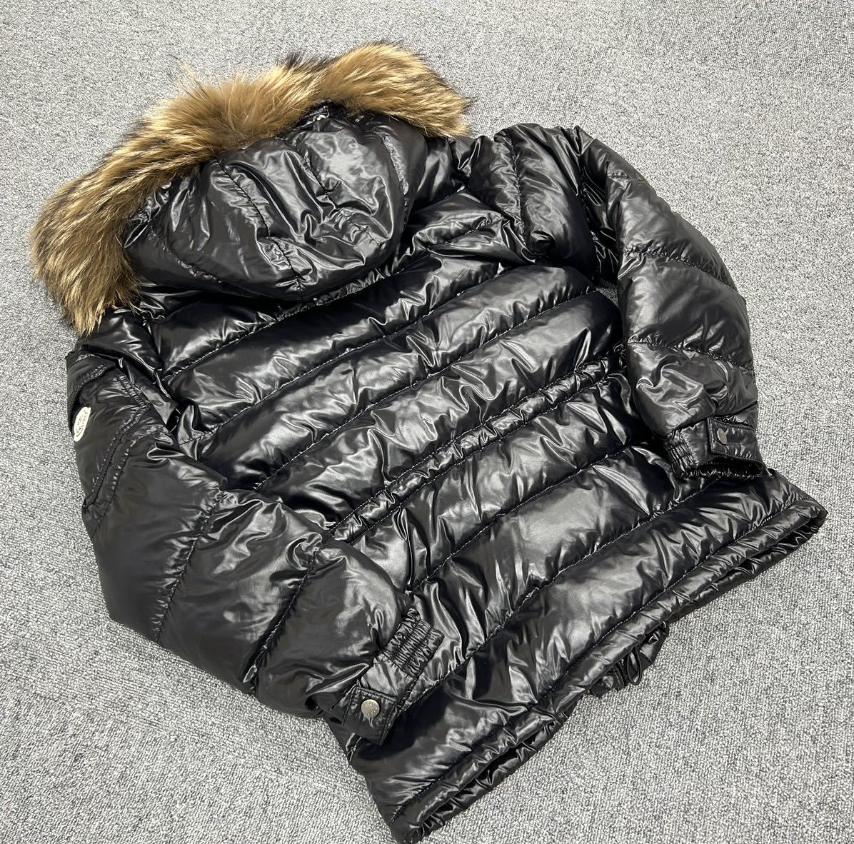 正規品美品MONCLER モンクレールRODブラックファーダウンジャケット0ブラック　ロッド　ビジネス　ダウンコート_画像6