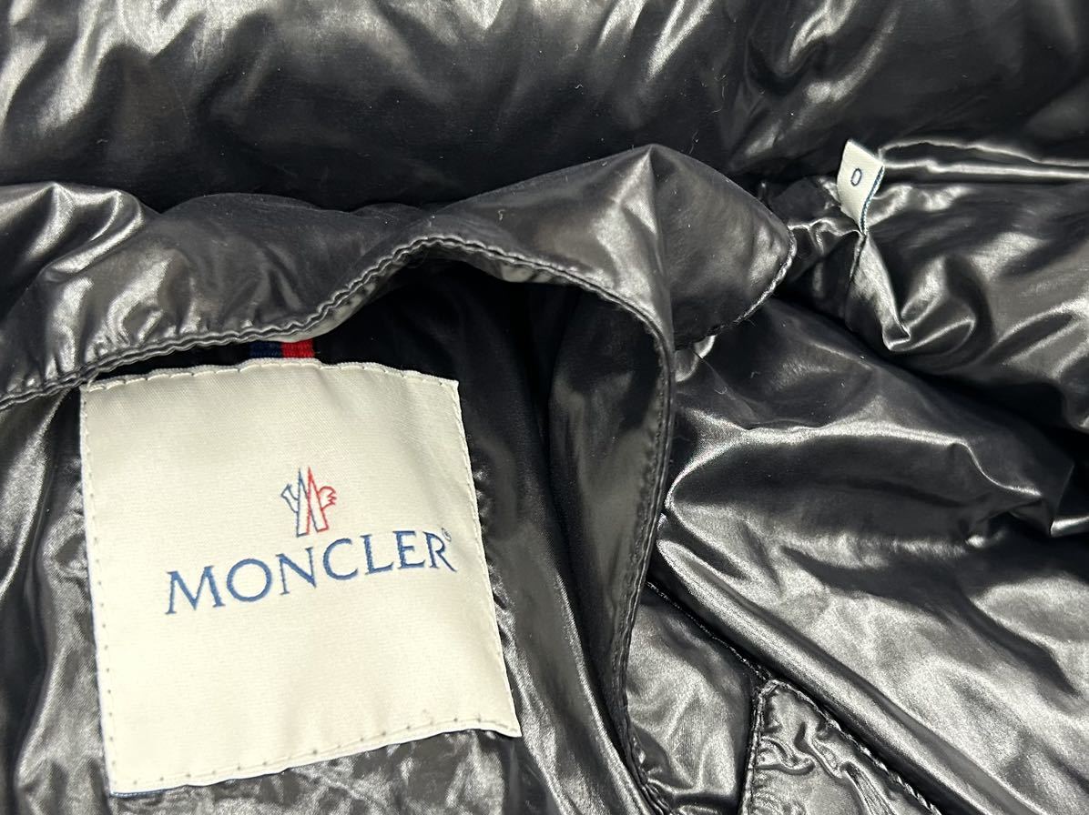 正規品美品MONCLER モンクレールRODブラックファーダウンジャケット0ブラック　ロッド　ビジネス　ダウンコート_画像9