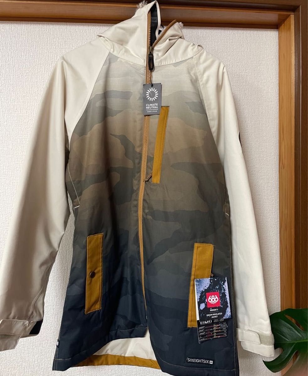 686 SIXEIGHTSIX スノーボード ウェア ジャケット DERAM INSULATED JACKET Sサイズ