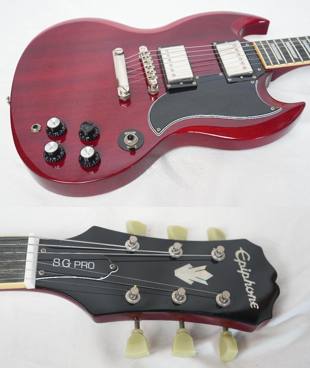 ☆Epiphone by Gibson☆G-400 SG PRO Cherry コイルタップ搭載 美品