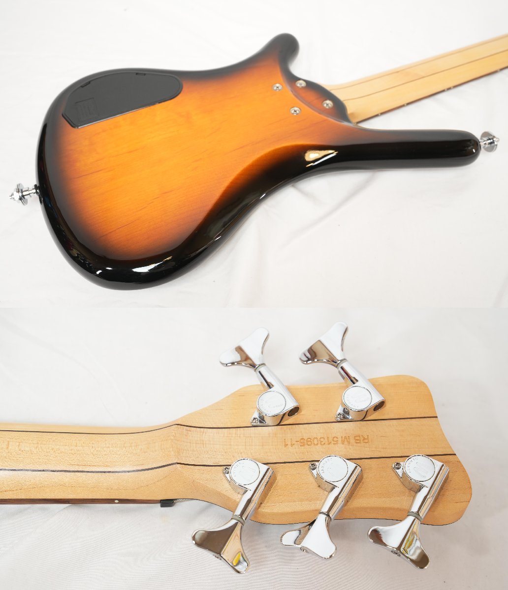 ★WARWICK★Rock Bass Series Corvette 5st Vintage Sunburst 5弦ベース ワーウィック 2011年製 状態良好★の画像3