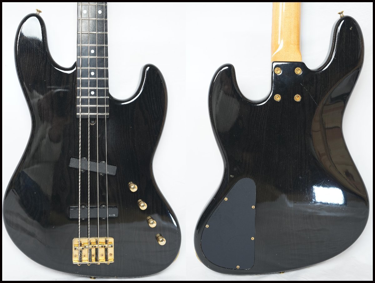 ☆MOON☆JJ-4 シースルーブラック ジャズベース JAZZ BASS エボニー指