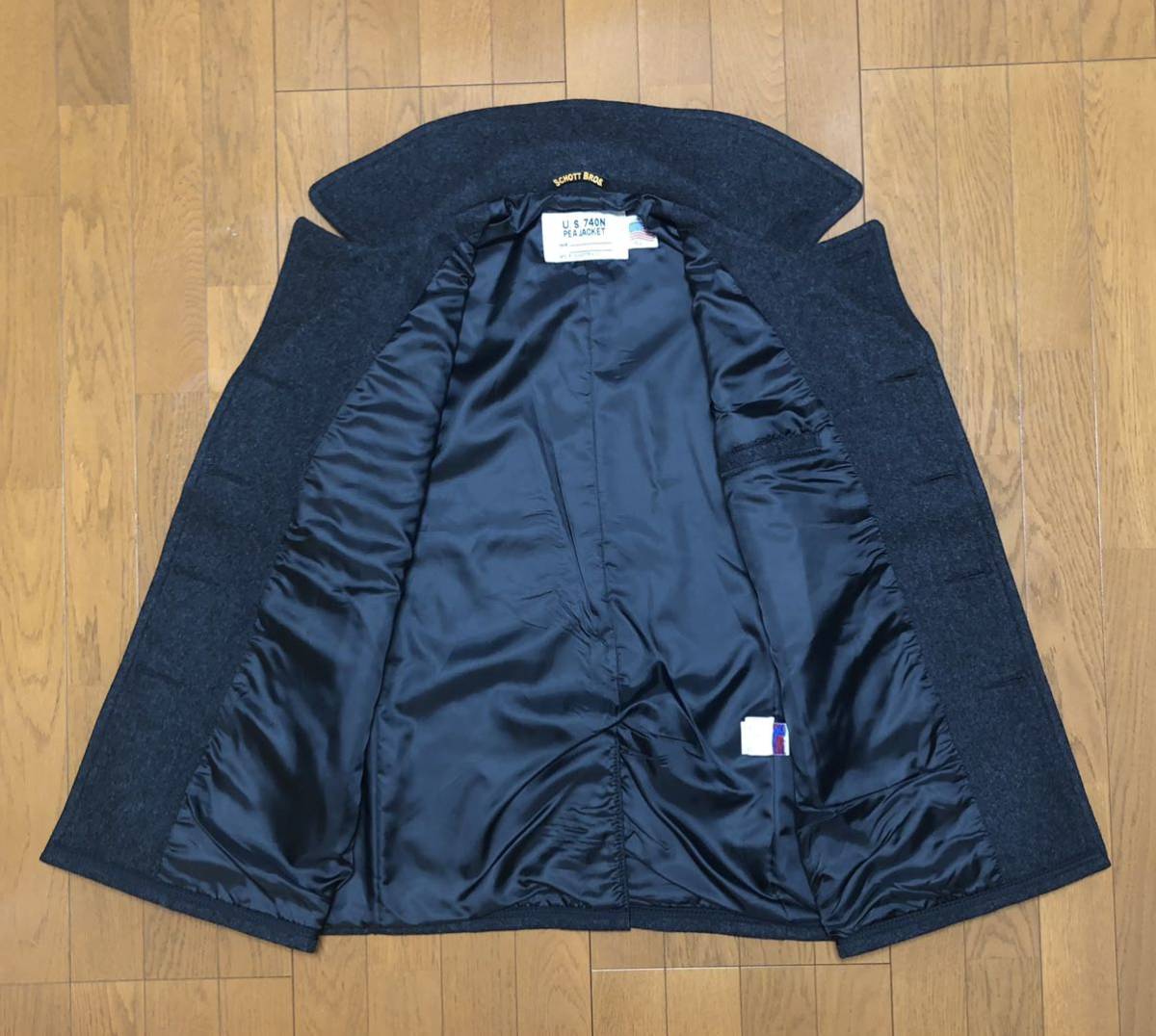 訳あり商品 日本別注 753US Schott 希少サイズ 24oz 740N Pコート