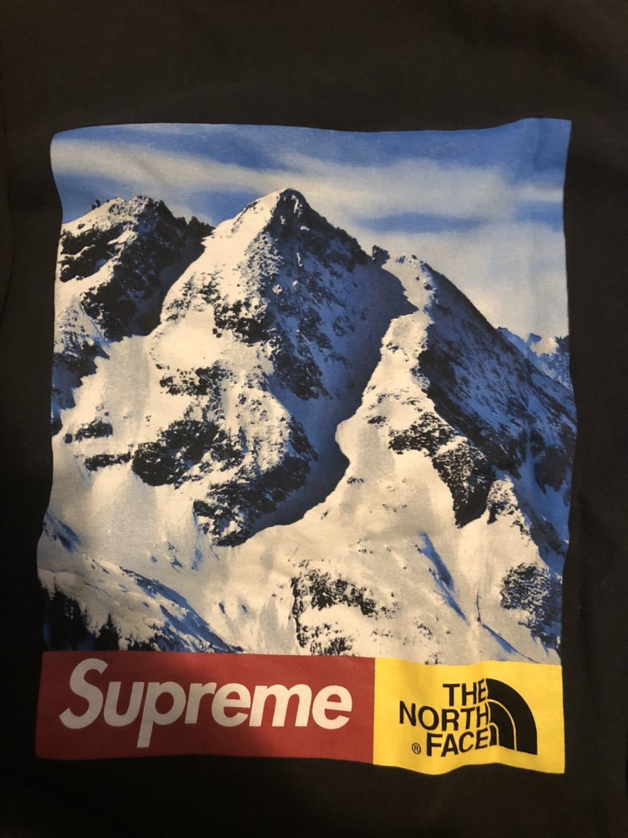 supreme 17ss north face crewneck シュプリーム ザ　ノースフェイス トレーナー　パーカー　クルーネック　雪山　mountain Mサイズ