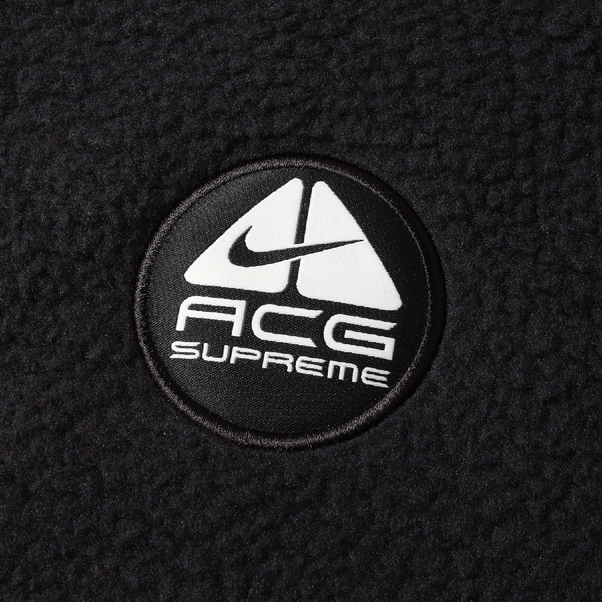 Supreme シュプリーム ジャケット NIKE ACG フリースボア プルオーバージャケット パーカー NIKE ACG FLEECE PULLOVER 22AW ブラック L_画像4