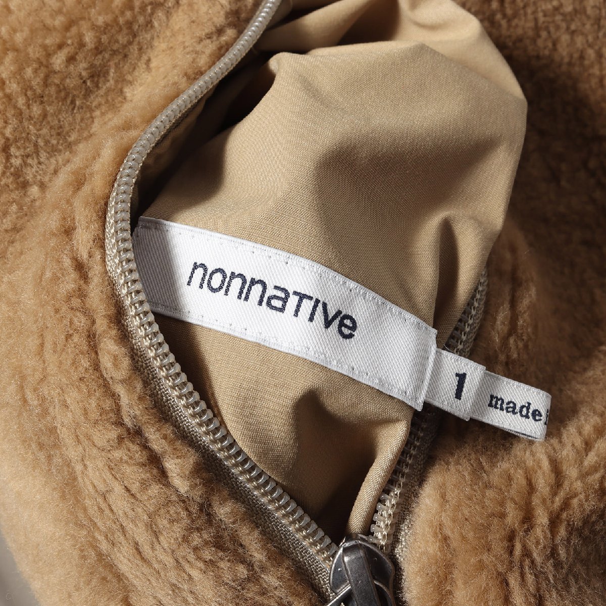 NONNATIVE ノンネイティブ パイルフリース リバーシブル ノーカラー