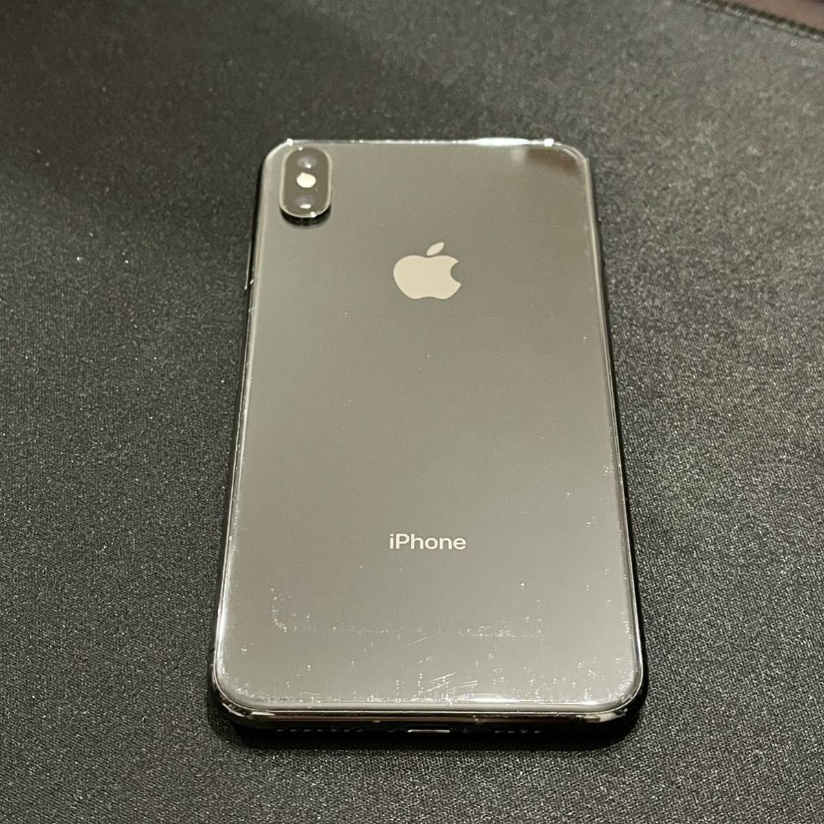 iPhone XS MAX 256GB スペースグレー 付属品あり SIMフリー-