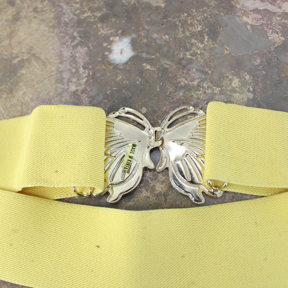 USA VINTAGE BUTTERFLY BUCKLE DESIGN BELT/アメリカ古着蝶々バックルデザインベルトの画像3