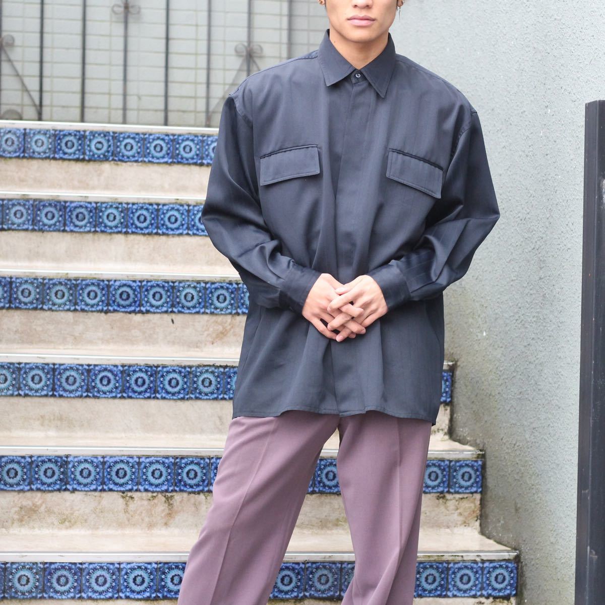 USA VINTAGE JACKIE VITAL COLLECTION 2 POCKET DESIGN SHIRT USA VINTAGE JACKIE VITAL COLLECTION 2 POCKET DESIGN SHIRT
