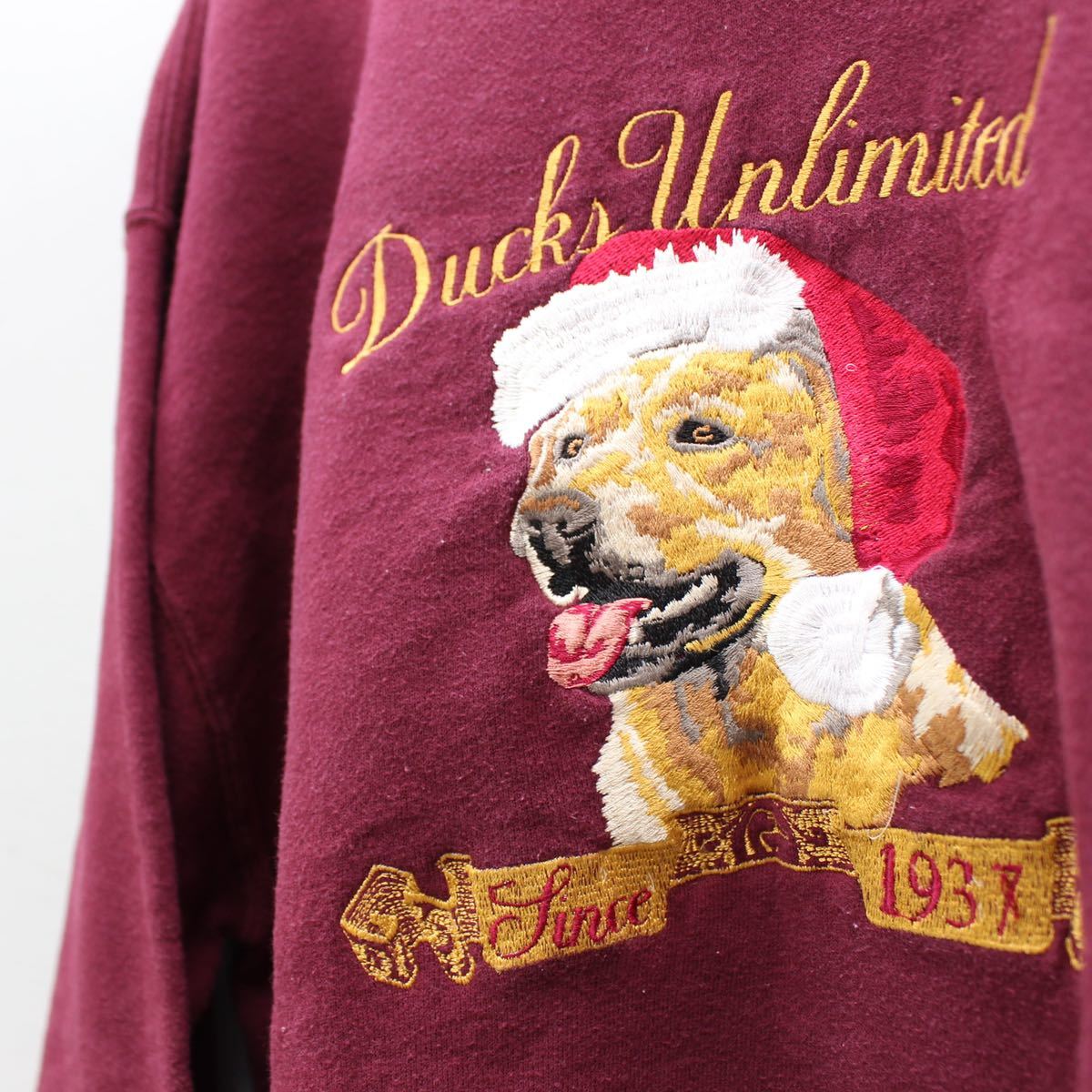 USA VINTAGE marathon apparel DOG EMBROIDERY DESIGN SWEAT SHIRT/アメリカ古着わんこ刺繍デザインスウェット_画像8