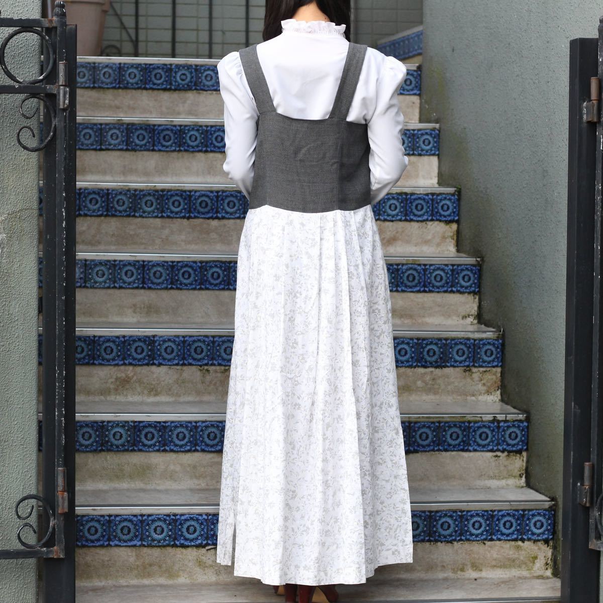 SPECIAL ITEM* EU VINTAGEヨーロッパ古着メタルボタンリネンドッキング