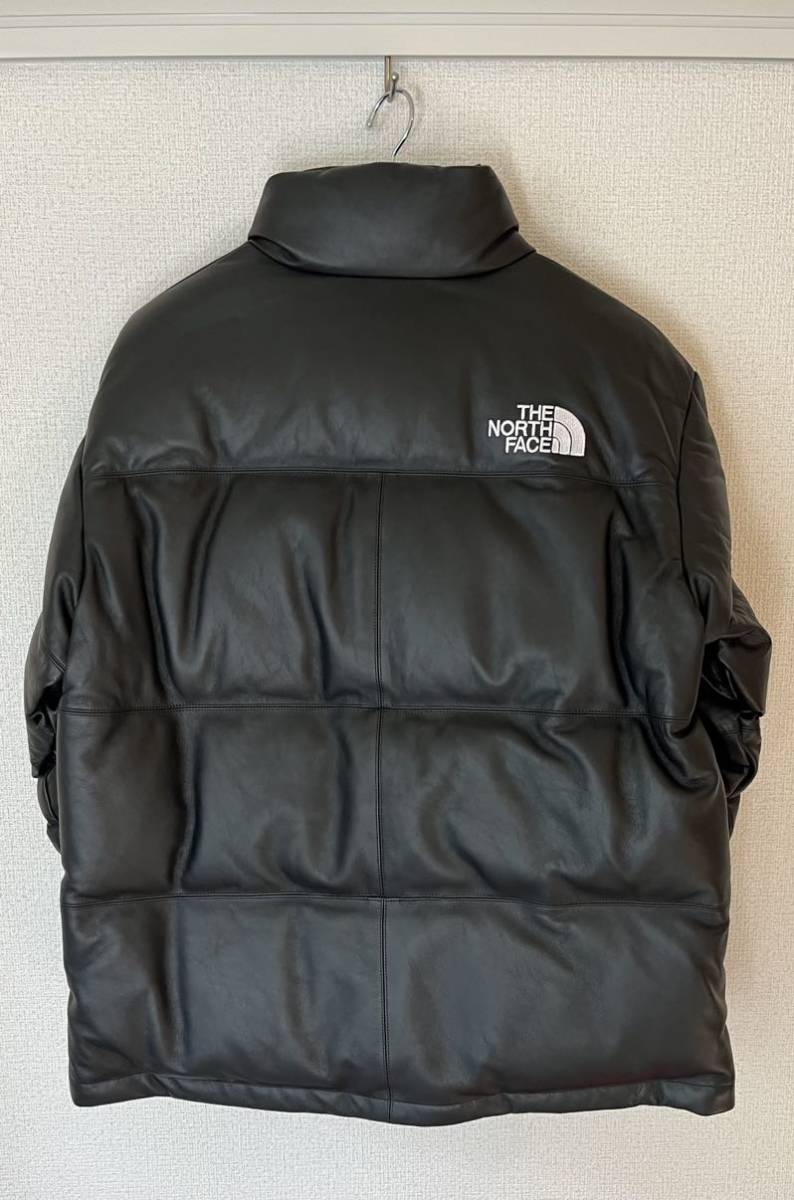 Supreme The North Face Leather Nuptse Jacket Black シュプリーム ザ