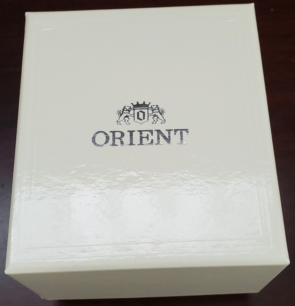 【 美品 】ORIENT オリエント クロノグラフ クォーツ 腕時計 メタルベルト ネイビー カラー