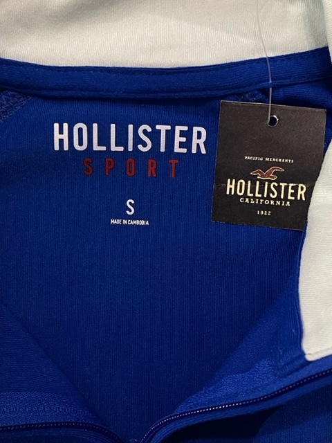 HOLLISTER SPORT USA直輸入 S 青色 ハーフジップ 海外直輸入 ポロシャツ 輸入品 ホリスター 新品未使用品 レディース 送料無料 hollister_画像4