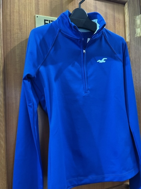 HOLLISTER SPORT USA直輸入 S 青色 ハーフジップ 海外直輸入 ポロシャツ 輸入品 ホリスター 新品未使用品 レディース 送料無料 hollister_画像7