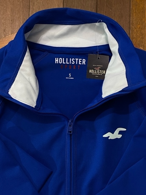 HOLLISTER SPORT USA直輸入 S 青色 ハーフジップ 海外直輸入 ポロシャツ 輸入品 ホリスター 新品未使用品 レディース 送料無料 hollister_画像3