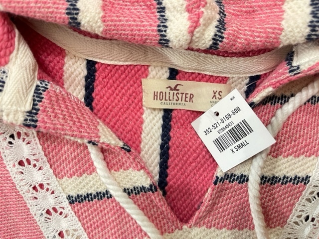 XS HOLLISTER パーカー USA直輸入 XS 海外直輸入 希少 輸入品 ホリスター 新品未使用品 パーカー レディース トップス 送料無料 hollister_画像3