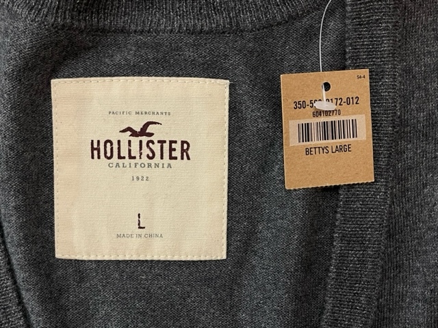 HOLLISTER カーデガン USA直輸入 BETTYS LARGE L 海外直輸入 セーター 輸入品 ホリスター 新品未使用品 レディース 送料無料 hollister_画像4