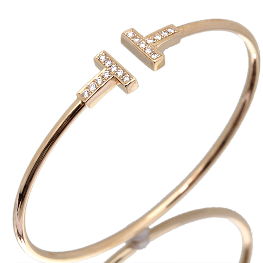 美品 ティファニー TIFFANY&Co. T ワイヤー ブレスレット アフター