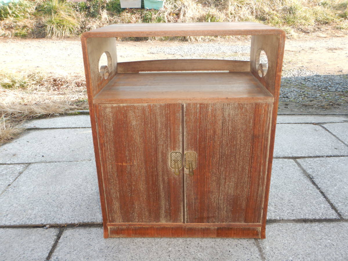 アンティーク 大正期 昭和初期 木製の棚 本箱 桐製 飾り棚 収納棚