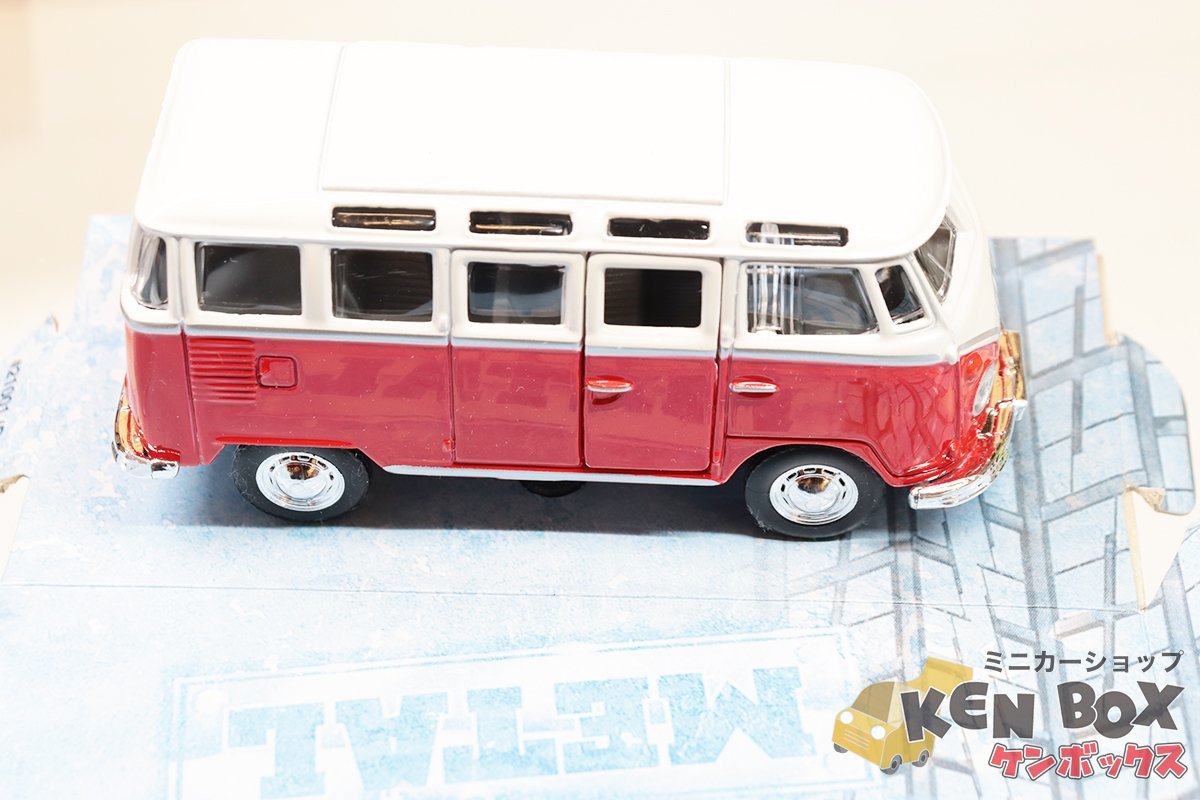 S=1/43 VOLKSWAGEN フォルクスワーゲン MICRO BUS マイクロバス 2台セット Maisto、KiNSMART 箱値札貼 現状渡し_画像4