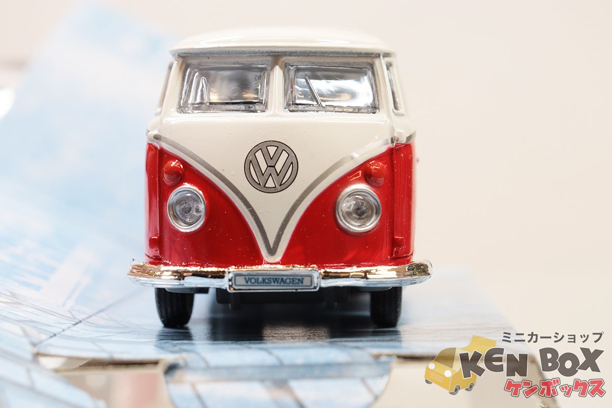 S=1/43 VOLKSWAGEN フォルクスワーゲン MICRO BUS マイクロバス 2台セット Maisto、KiNSMART 箱値札貼 現状渡し_画像5