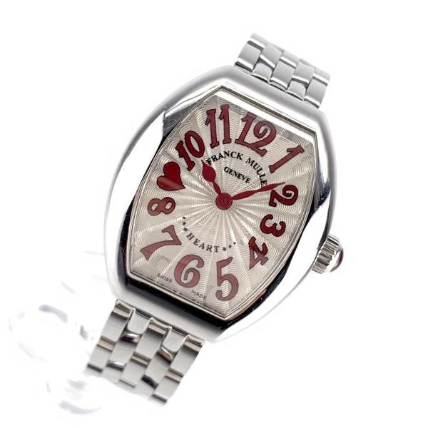 FRANCK MULLER フランクミュラー 腕時計 5002SQZC9HJRED シルバー文字盤 クオーツ ステンレス 2針 ギョーシエ レディース 管理RY23000352
