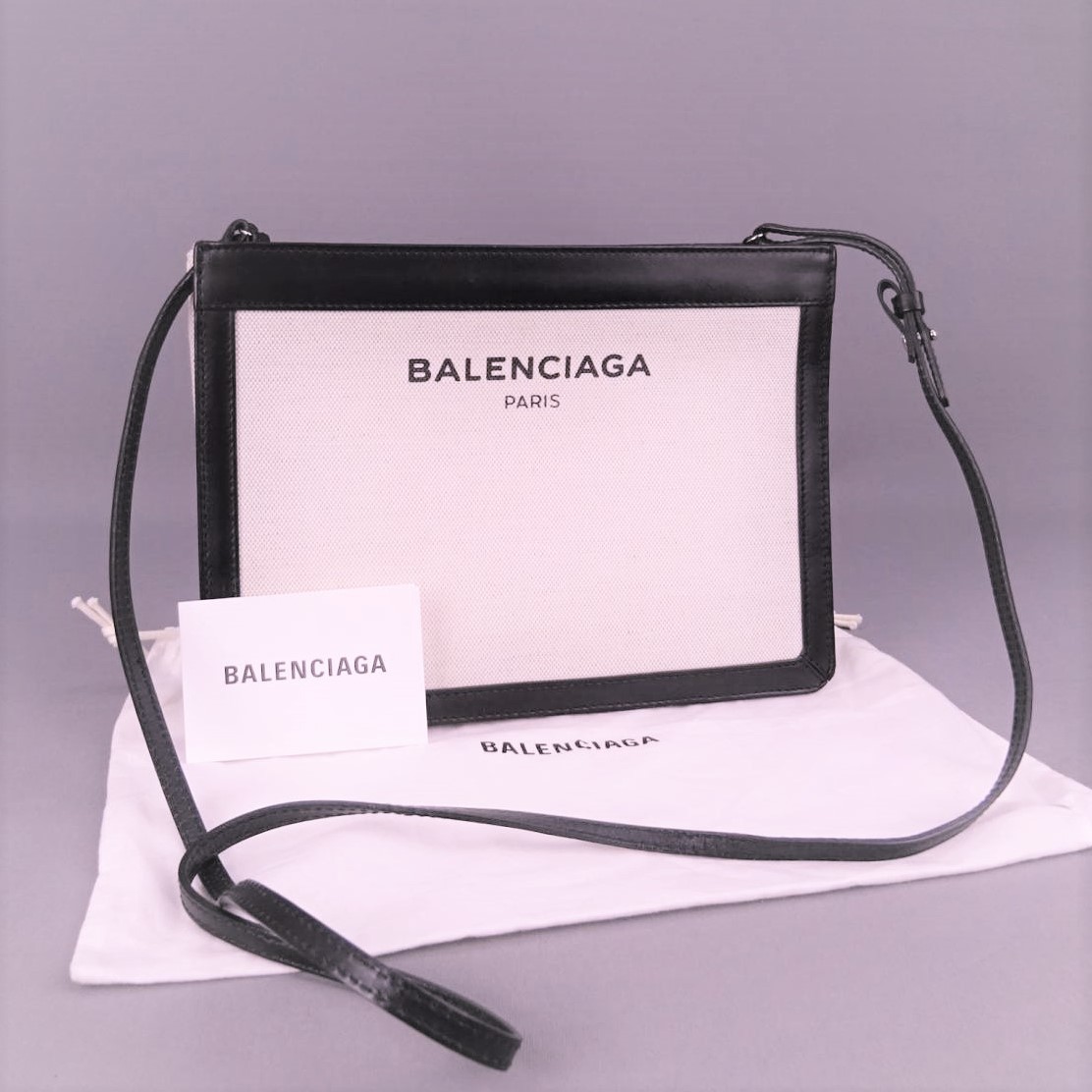 けます BALENCIAGA BAG - バレンシアガ レザー 斜めがけバッグ 正規品