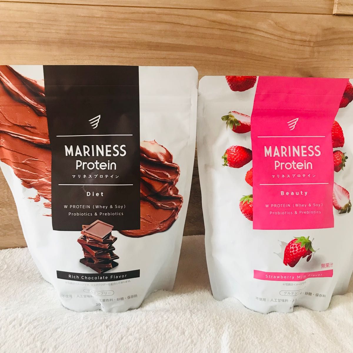 マリネスプロテイン 苺ミルク リッチチョコレート プロテイン ダイエット 女性 ソイ ホエイ タンパク質 栄養補給 グルテンフリー