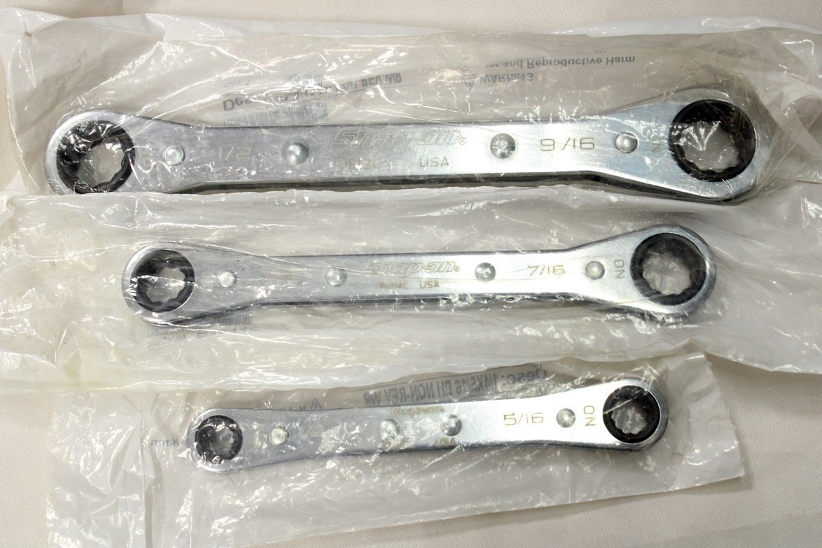 送料無料数量限定】 スナップオン メガネレンチ5本セット 新品 自動車