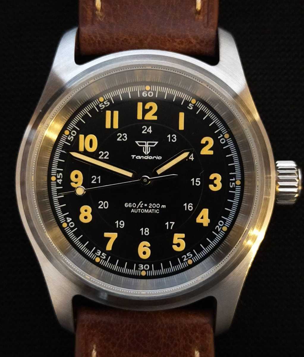 ネオアンティーク!!【NH35搭載!!新品】 Tandorio アビエイターウォッチ