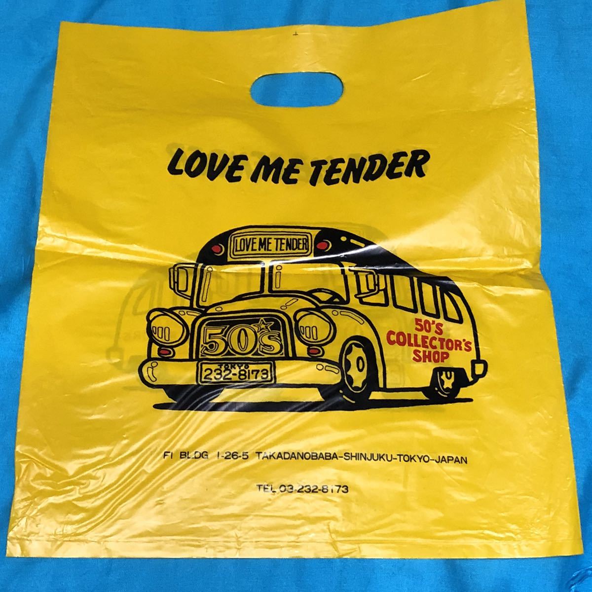  красивая вещь 80's винтажный  Elvis Presley специализированный магазин 　 любовь ...LOVE ME TENDER магазин  сумка 