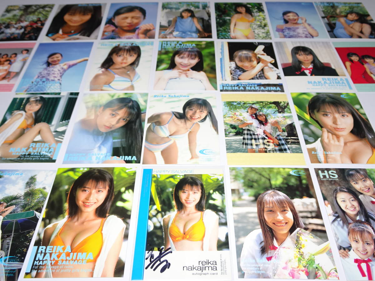 HAPPY SALVAGE トレカ 南の国編『　中島礼香　直筆サインカード　+　レギュラーカード　コンプ２３枚　』佐藤江梨子 乙葉 伊藤絵理香