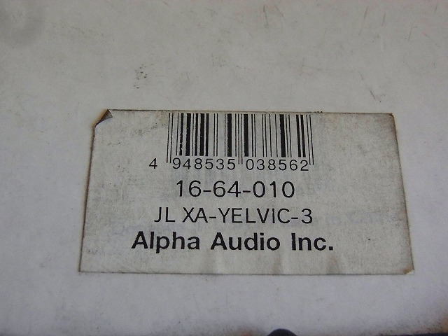 ・JL AUDIO XA-YELVIC-3 COMPOSITE VIDEO INTERCONNECT CABLE-3FT. 映像線0.9m 16-64-010 Alpha アルファオーディオ【未使用保管】_画像3